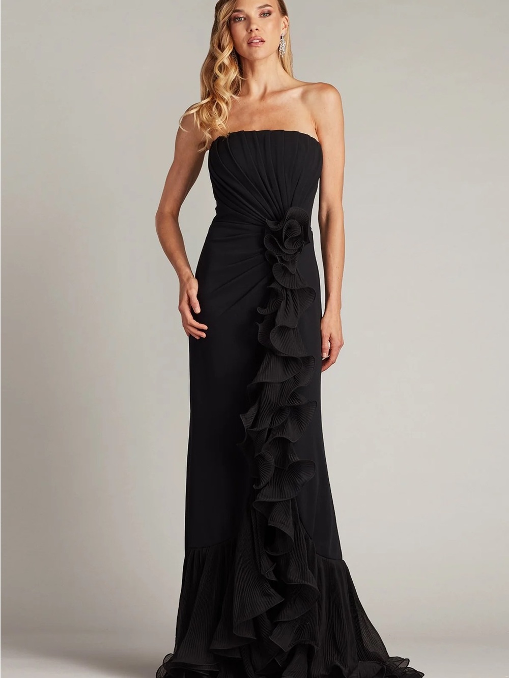 LEITH CASCADING RUFFLE GOWN